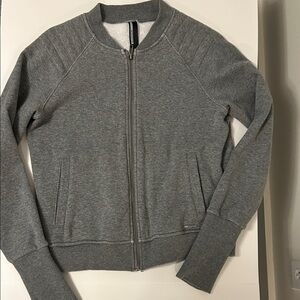 Mondetta Heather Gray Casual Jacket - Soft sweatshirt material